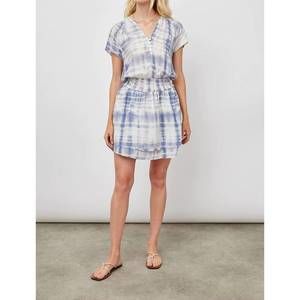 knee length dresses for ladies Karla Scoop Neck Denim Mini Dress in medium wash